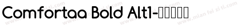 Comfortaa Bold Alt1字体转换